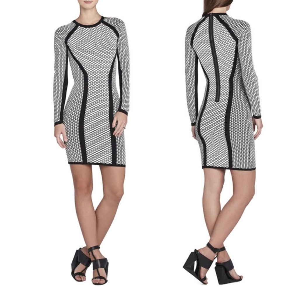 BCBGMaxazria Elizabeth Jacquard dress